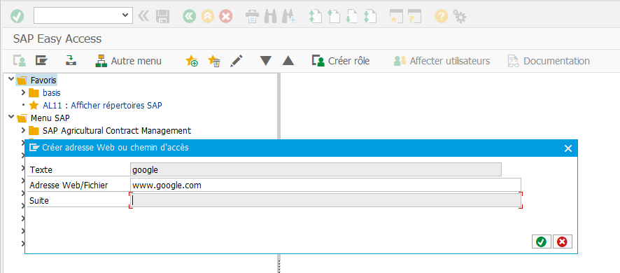 Ajouter URL étape 2